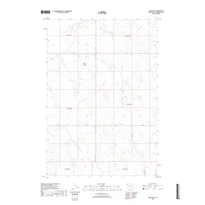 2017 Map of Bams Butte, 2017 Print