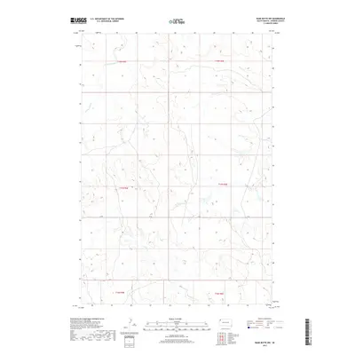 2017 Map of Bams Butte NW, 2017 Print