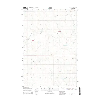 2015 Map of Bams Butte SE, 2015 Print