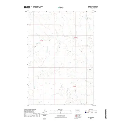 2017 Map of Bams Butte SE, 2017 Print
