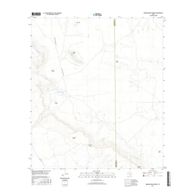 2016 Map of Bandera Mesa North, 2016 Print