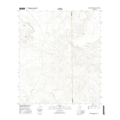 2016 Map of Bandera Mesa South, 2016 Print