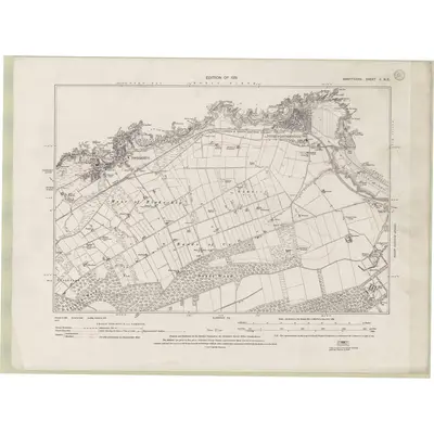 1928 Map of Banffshire Sheet II.NE, 1931 Print