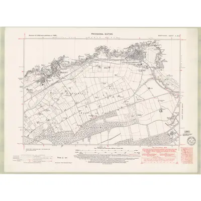 1938 Map of Banffshire Sheet II.NE, 1949 Print