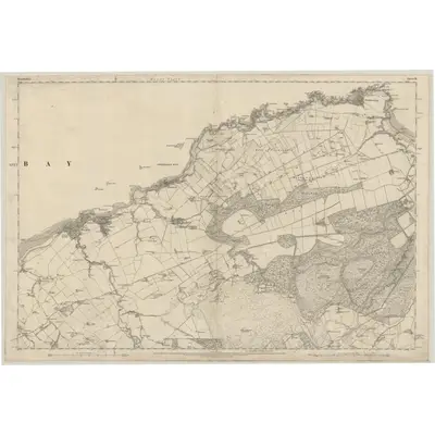 1867 Map of Banffshire, Sheet II, 1870 Print