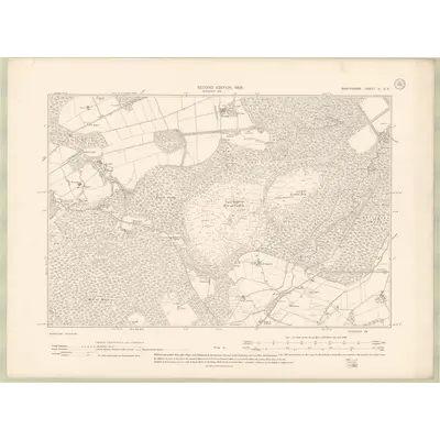 1902 Map of Banffshire Sheet II.SE, 1905 Print