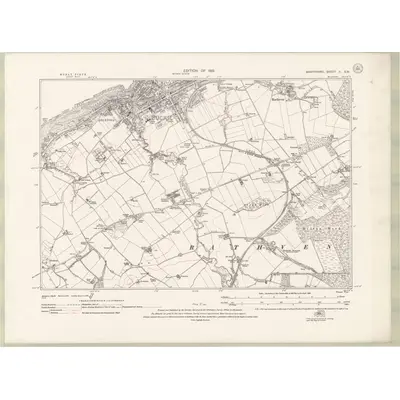 1928 Map of Banffshire Sheet II.SW, 1931 Print