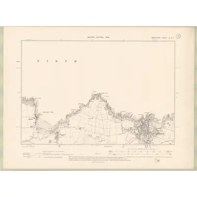 1902 Map of Banffshire Sheet III.NE, 1904 Print