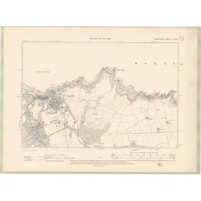 1902 Map of Banffshire Sheet III.NW, 1904 Print