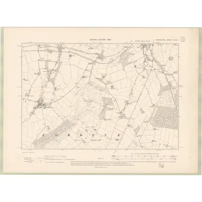 1902 Map of Banffshire Sheet III.SE, 1904 Print