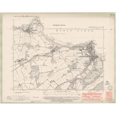 1901 Map of Banffshire Sheet IV.NE & SE, 1949 Print