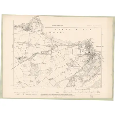 1902 Map of Banffshire Sheet IV.NE & SE, 1904 Print