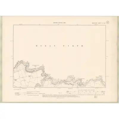 1902 Map of Banffshire Sheet IV.NW, 1904 Print