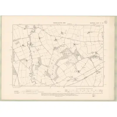 1902 Map of Banffshire Sheet IV.SW, 1904 Print