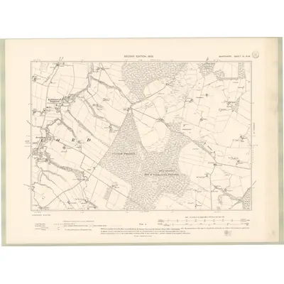 1902 Map of Banffshire Sheet IX.NW, 1905 Print