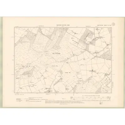 1902 Map of Banffshire Sheet IX.SW, 1905 Print