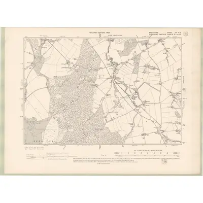 1902 Map of Banffshire Sheet VII.NE, 1905 Print