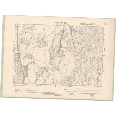 1902 Map of Banffshire Sheet VII.SW & XIII.NW, 1905 Print