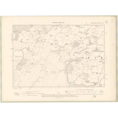 1902 Map of Banffshire Sheet VIII.NE, 1905 Print