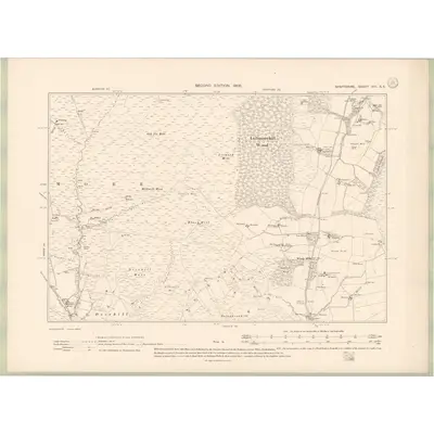 1902 Map of Banffshire Sheet VIII.SE, 1905 Print