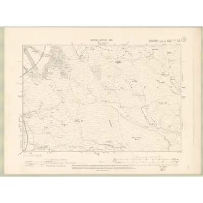 1902 Map of Banffshire Sheet VIII.SW, 1905 Print