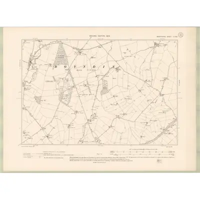1902 Map of Banffshire Sheet X.NW, 1904 Print