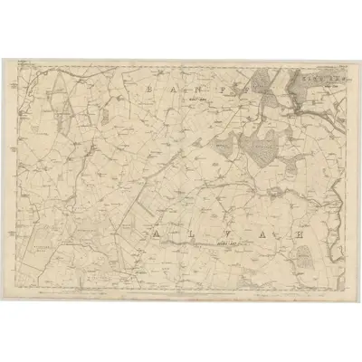 1866 Map of Banffshire, Sheet X, 1871 Print