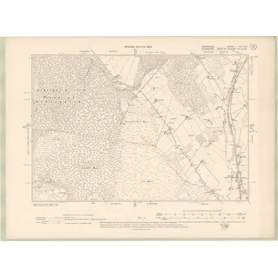 1902 Map of Banffshire Sheet XIII.NE, 1905 Print