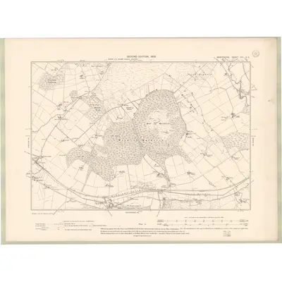 1902 Map of Banffshire Sheet XIII.SE, 1905 Print