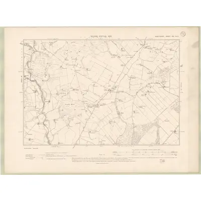 1902 Map of Banffshire Sheet XIV.NE, 1905 Print