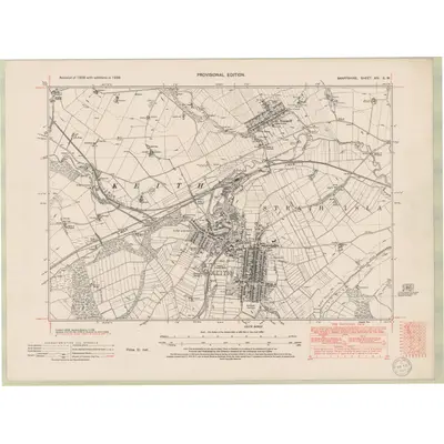 1938 Map of Banffshire Sheet XIV.SW, 1950 Print