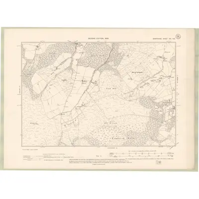 1902 Map of Banffshire Sheet XIX.NE, 1905 Print