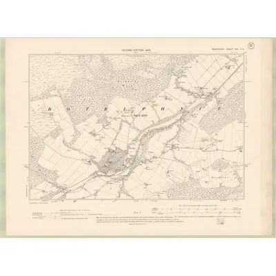 1902 Map of Banffshire Sheet XIX.SE, 1905 Print