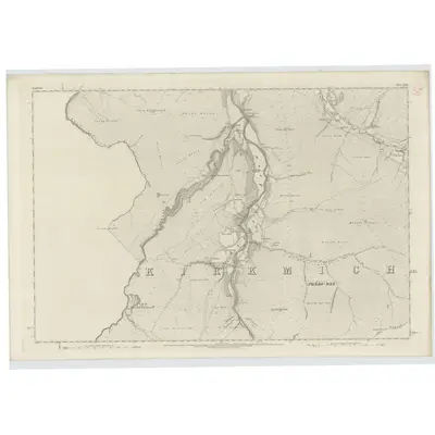 1869 Map of Banffshire, Sheet XLIII, 1871 Print