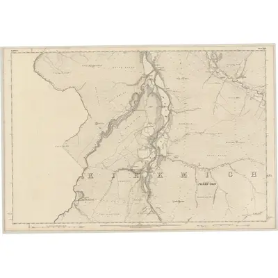 1869 Map of Banffshire, Sheet XLIII, 1871 Print