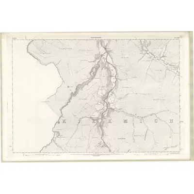 1900 Map of Banffshire Sheet XLIII, 1902 Print
