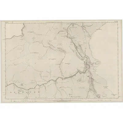 1869 Map of Banffshire, Sheet XLVI, 1872 Print