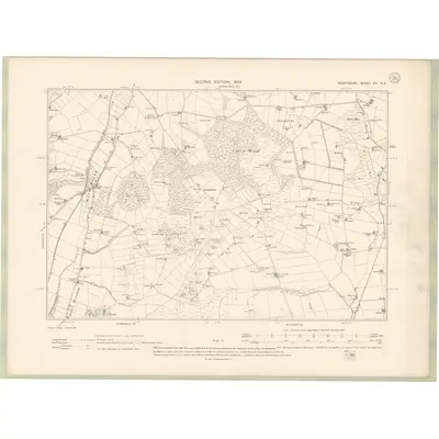 1902 Map of Banffshire Sheet XV.NE, 1904 Print