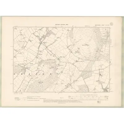 1902 Map of Banffshire Sheet XV.NW, 1905 Print