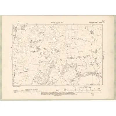 1902 Map of Banffshire Sheet XV.SE, 1904 Print
