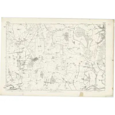1866 Map of Banffshire, Sheet XVI, 1871 Print