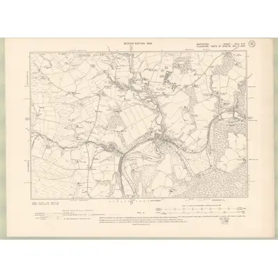 1902 Map of Banffshire Sheet XXIII.NE, 1905 Print