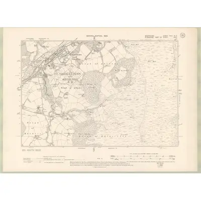 1902 Map of Banffshire Sheet XXIV.NE, 1905 Print