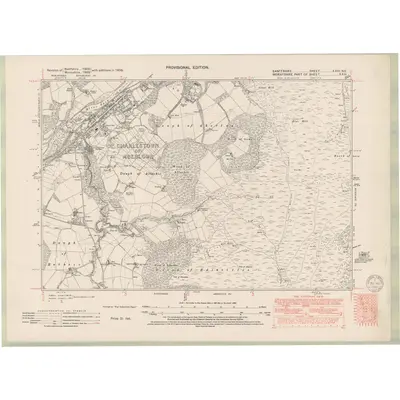 1938 Map of Banffshire Sheet XXIV.NE, 1949 Print