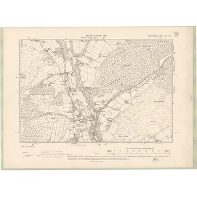 1902 Map of Banffshire Sheet XXV.NW, 1905 Print