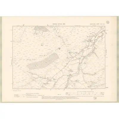 1902 Map of Banffshire Sheet XXX.NE, 1905 Print