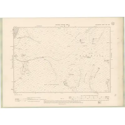 1902 Map of Banffshire Sheet XXX.NW, 1905 Print