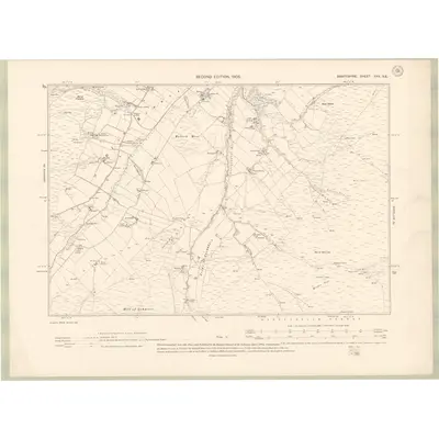1902 Map of Banffshire Sheet XXX.SE, 1905 Print