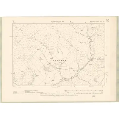 1902 Map of Banffshire Sheet XXX.SW, 1905 Print