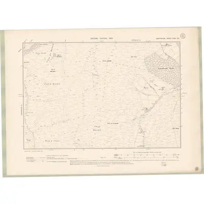 1900 Map of Banffshire Sheet XXXV.SE, 1903 Print